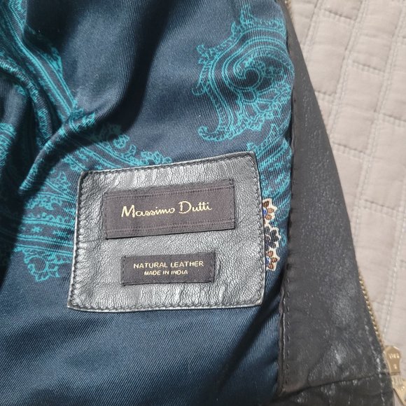 Massimo Dutti Natural Leather Woman M/ black Jackets - Picture 3 of 16